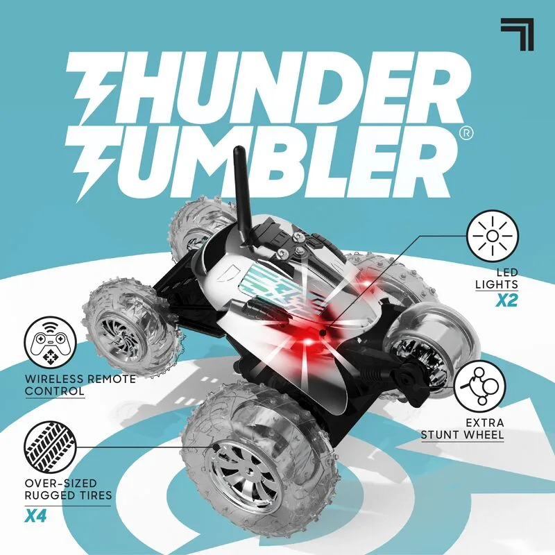 Sharper Image Τηλεκατευθυνόμενο Όχημα 360° Spinning Thunder Tumbler Silver (1261022230) - φωτογραφία 4