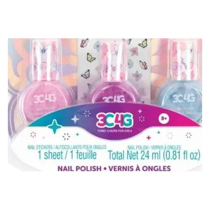 Make It Real Butterfly Nail Polish Trio (10043)