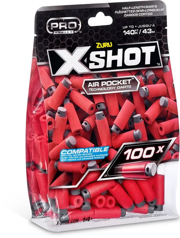 Zuru X-Shot Excel 100PK Refill Darts Color Card (36601)
