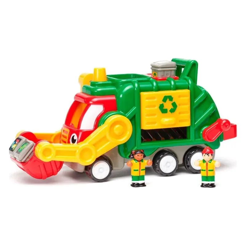 WOW Toys Φορτηγό ανακύκλωσης με μηχανισμό Push & Go και φιγούρες