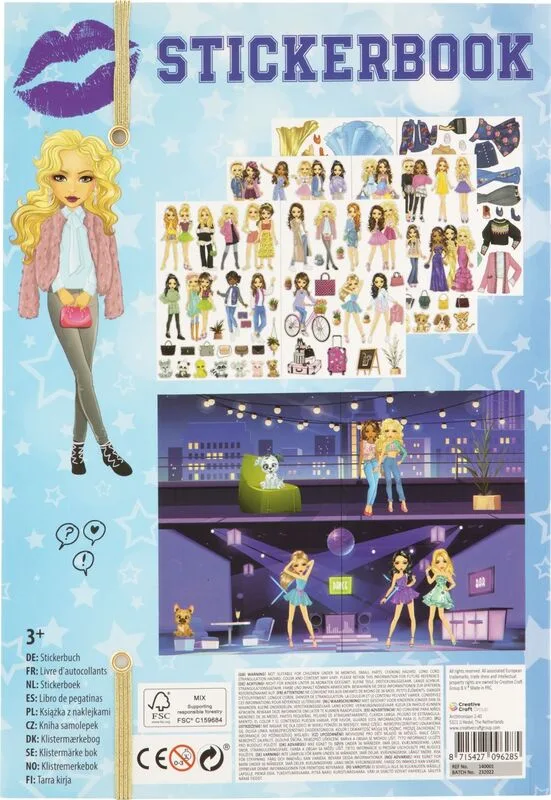 CCG Besties Μπλοκ Με Αυτοκόλλητα Dress Me Up (140001) - φωτογραφία 3