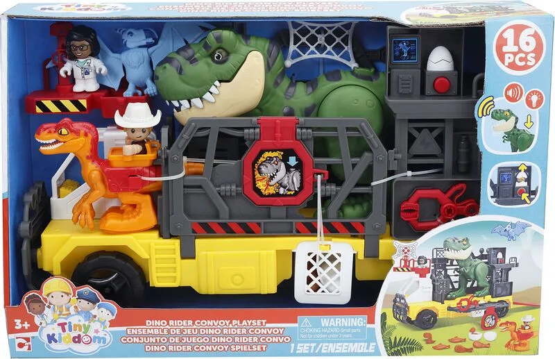 Chap Mei Tiny Kiddom-L&S Σετ Δεινοσαύρων Rider Convoy Playset (533248) - φωτογραφία 2