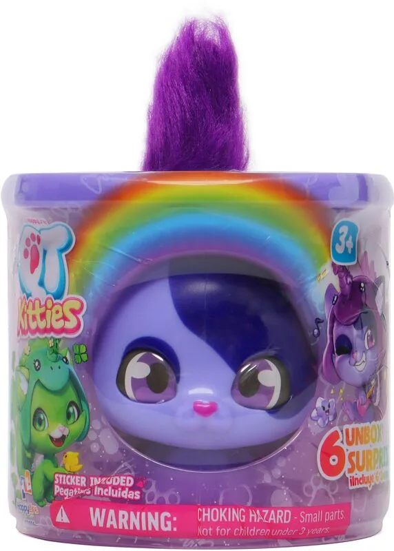 QT Kitties Rainbow Φιγούρα-6 Σχέδια (450006)