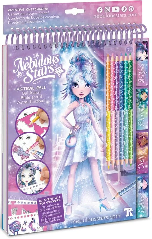 Nebulous Stars Fashion Sketchbook-Star Gala (11142)
