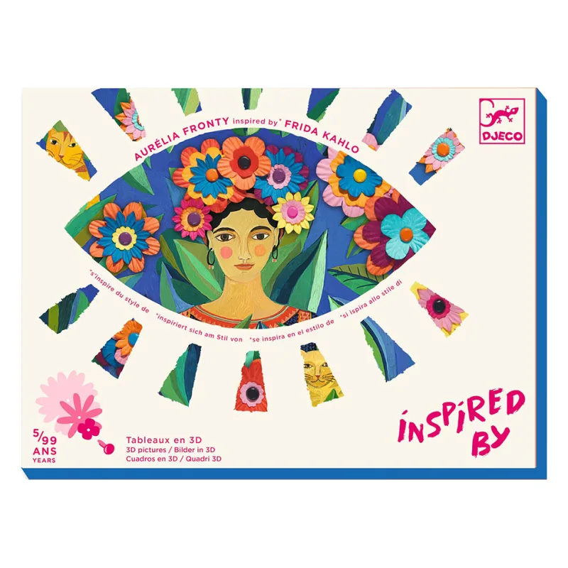 Djeco Inspired by Frida Kahlo - Δημιουργώ 3D εικόνες