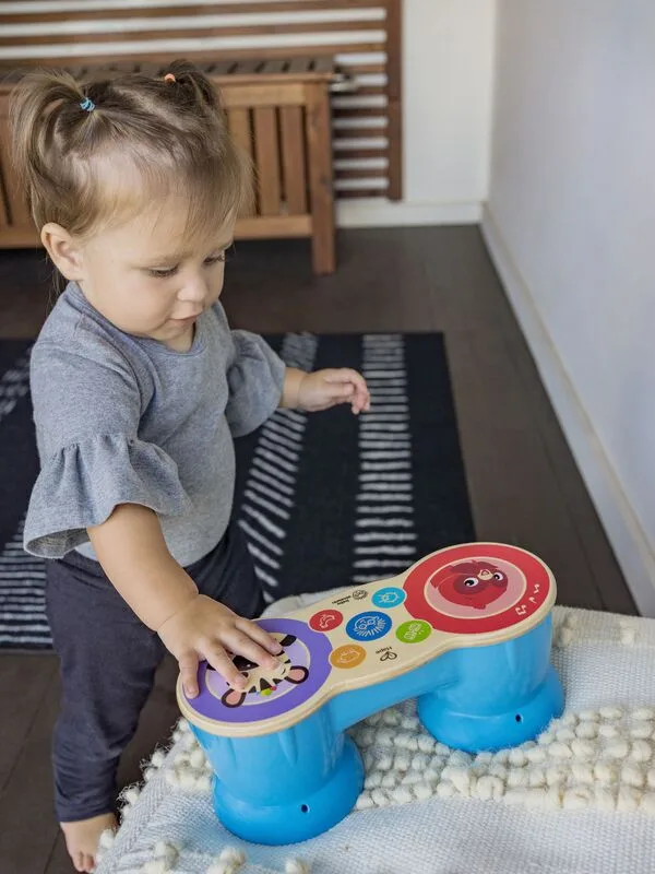 Hape Kids II Ξύλινο Magic Touch Drum Upbeat Tunes (800898) - φωτογραφία 4