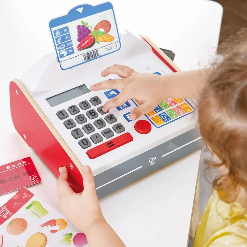 Hape Early Explorer Ξύλινη Ταμειακή Μηχανή Beep N Buy (E3184A) - φωτογραφία 4