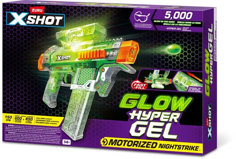 Zuru X-Shot Hyper Gel Glow In The Dark Series 1 (36782) - φωτογραφία 2