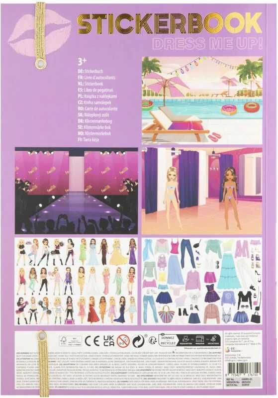 CCG Besties Μπλοκ Με Αυτοκόλλητα Dress Me Up Neon (140001-01) - φωτογραφία 2