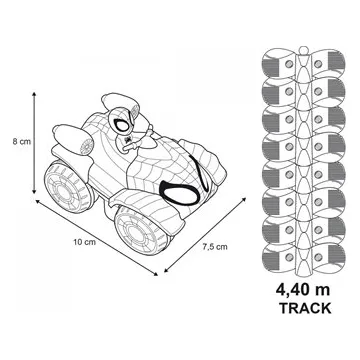 Smoby Πίστα Spidey Flextreme Set Spin - 7600180926 - φωτογραφία 7