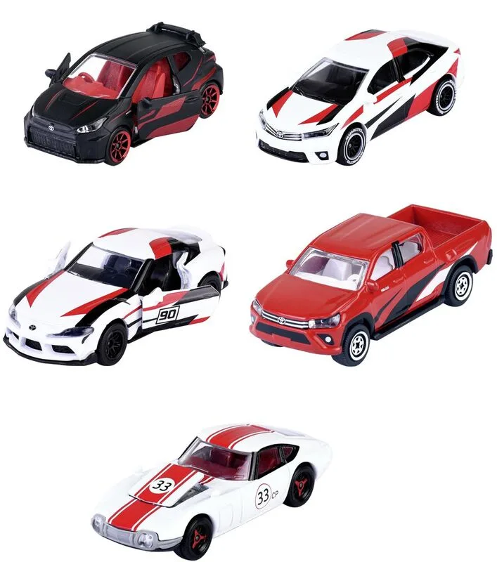 Majorette D/C Giftpack Toyota Racing Σετ 5 Αυτοκίνητα 7.5cm (8502105003)
