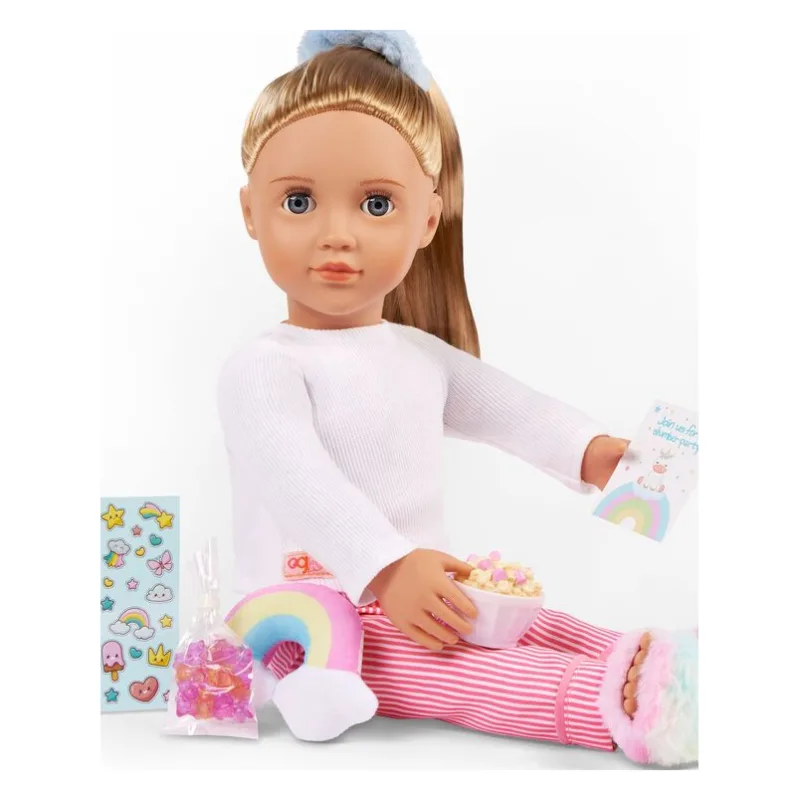 Our Generation Ενδυμασία Deluxe Pijama With Rainbow Pillow (BD30572Z) - φωτογραφία 3