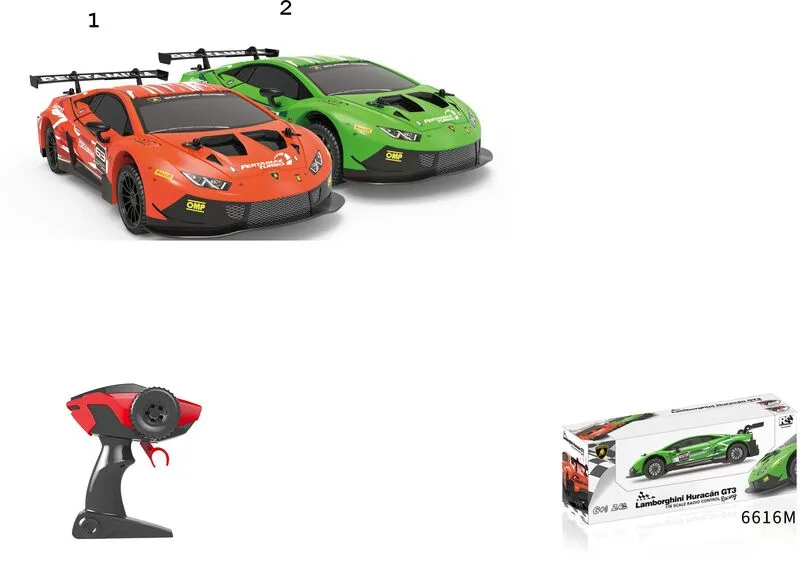 BW Τηλεκατευθυνόμενο Αυτοκίνητο Lamborghini Huracan GT3 1:16-2 Χρώματα (6616M)