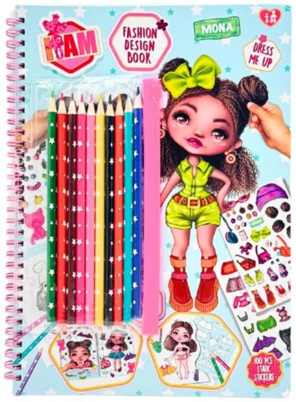 Canenco I Am Μπλοκ Δραστηριοτήτων Fashion Design S3-3 Σχέδια (IAM252253V2) - φωτογραφία 4