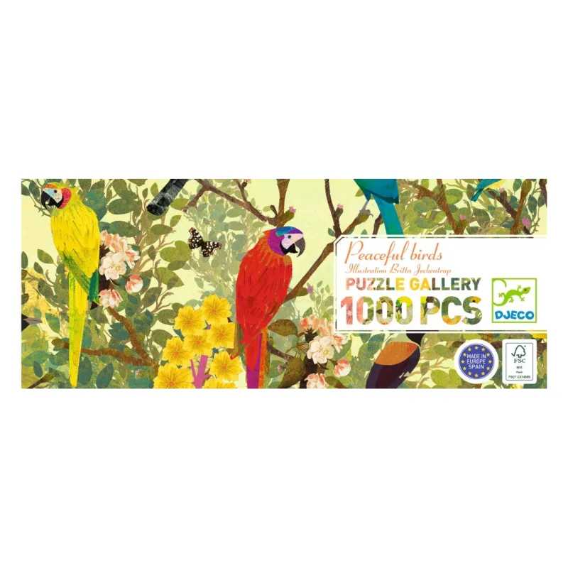 Djeco παζλ 1000τεμ. “Γαλήνια πουλιά“