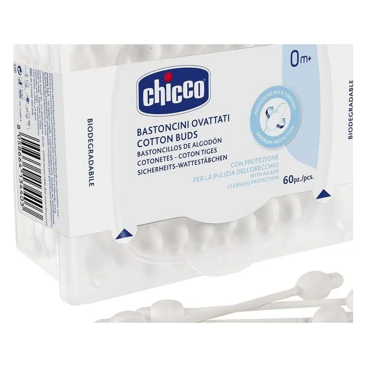 Chicco Ωτοκαθαριστές Ασφαλείας 60Τμχ (H08-10440-00)