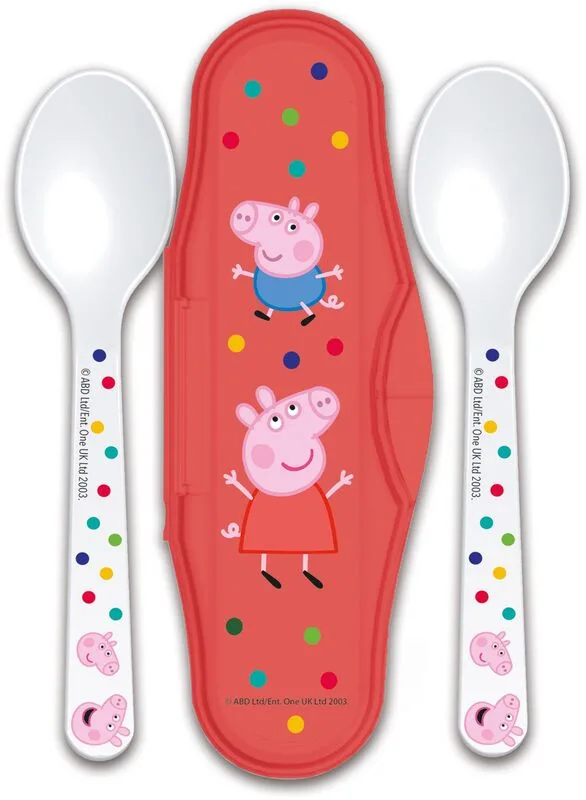 Stor Κουταλάκια Φαγητού Με Θήκη Peppa Pig 2Τμχ (105592)
