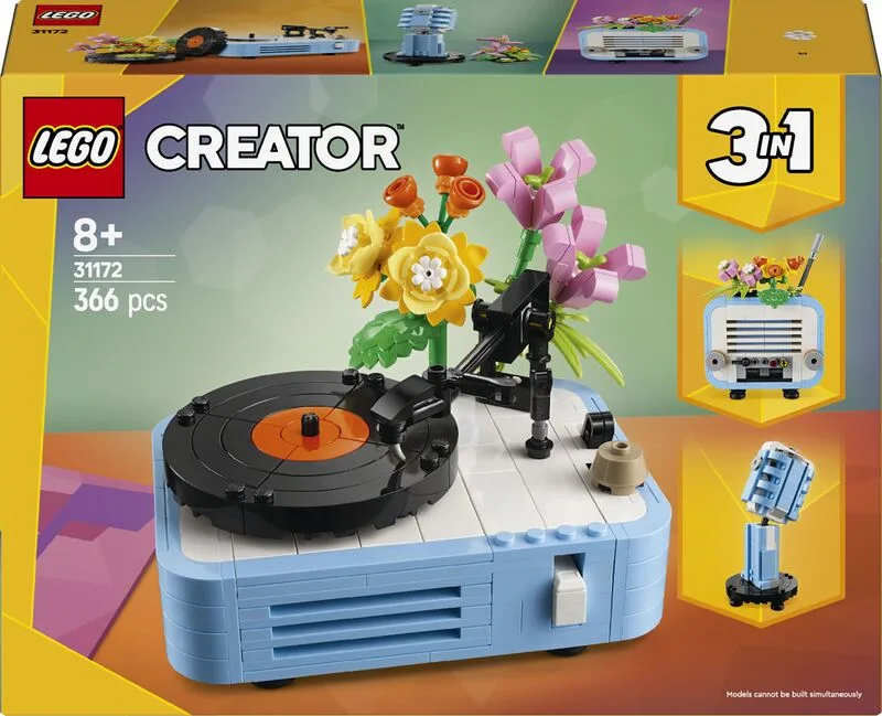 LEGO® Creator 3in1 Record Player With Flowers (31172)