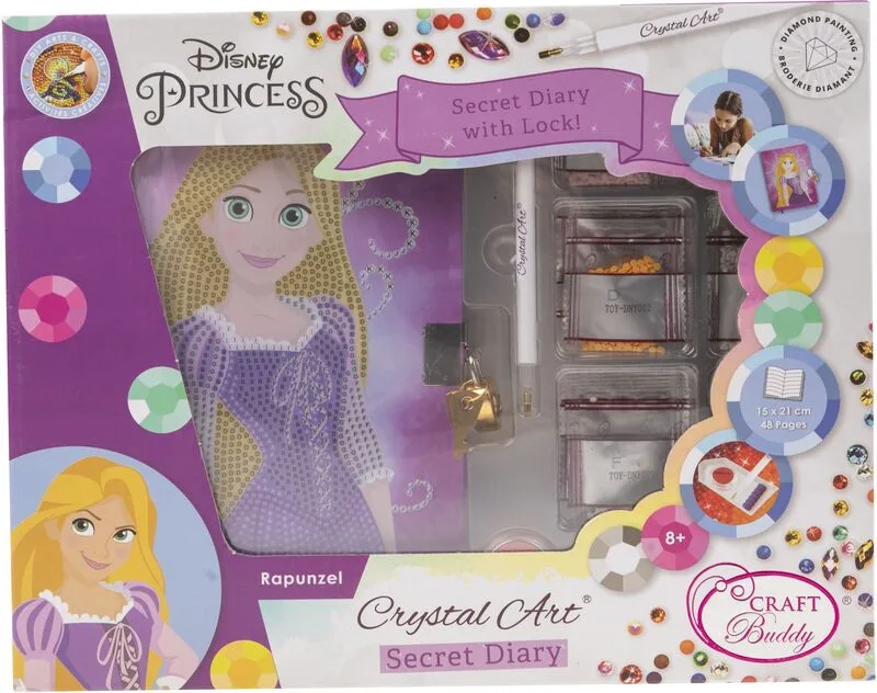 Craft Buddy Secret Diary Crystal Art Rapunzel (CATOY-DNY002)