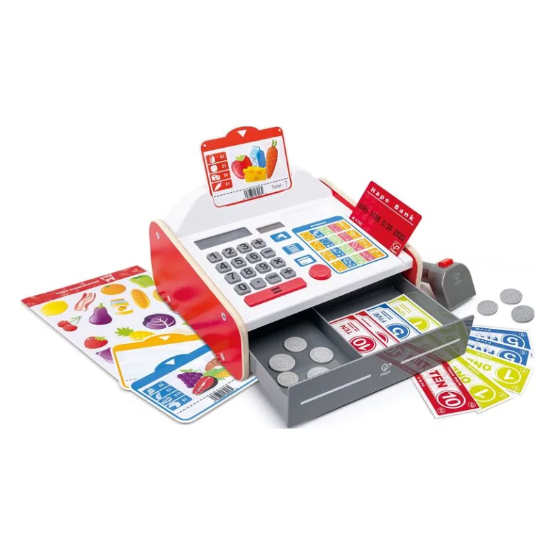Hape Early Explorer Ξύλινη Ταμειακή Μηχανή Beep N Buy (E3184A)