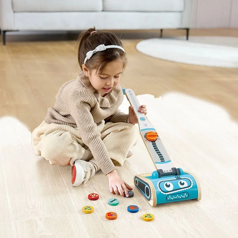 Hape Ξύλινη Ηλεκτρική Σκούπα (E3056A) - φωτογραφία 3