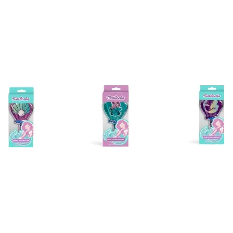 Martinelia Let's Be Mermaids Shell Hair Brush-3 Σχέδια-1Τμχ (LL-90034) - φωτογραφία 2
