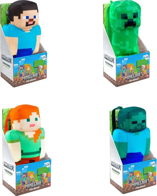 Giochi Preziosi Minecraft Λούτρινο Σακίδιο Πλάτης Σε 4 Σχέδια - MNC09000 - φωτογραφία 3