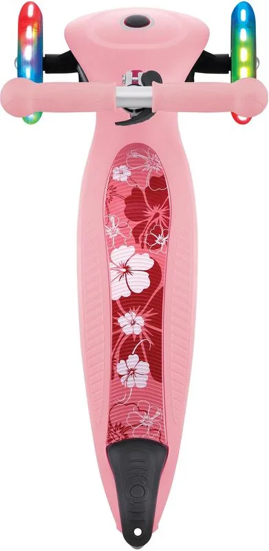 Globber Scooter Junior Foldable Fantasy Lights Flowers Pastel Pink (433-210) - φωτογραφία 3
