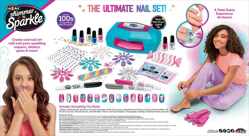 Cra-Z-Art Shimmer 'N Sparkle Manicure & Pedicure Deluxe Σαλόνι Ομορφιάς (65590) - φωτογραφία 7