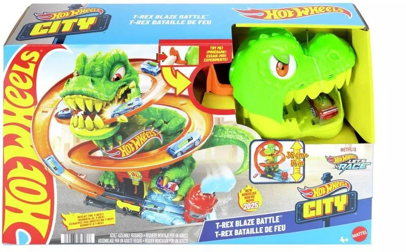 Mattel Hot Wheels City – T-Rex Πυροσβεστικός Σταθμός - JBM73 - φωτογραφία 2