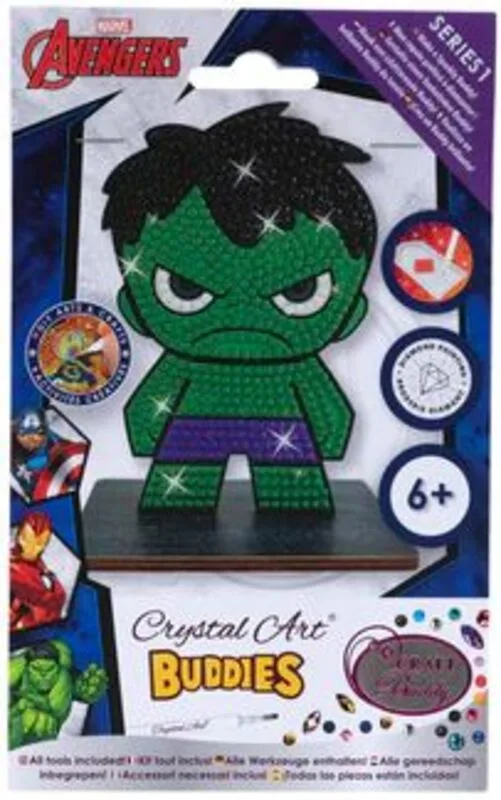 Craft Buddy Φιγούρα Crystal Art Hulk (CAFGR-MCU006) - φωτογραφία 2