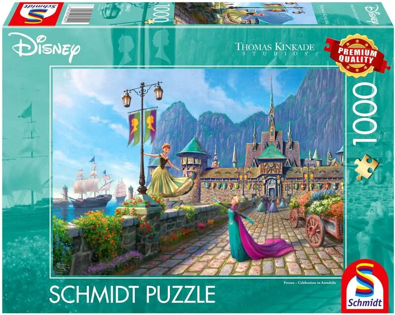 Παζλ Kinkade Disney 1000-Frozen-Celebration In Arendelle (58042)