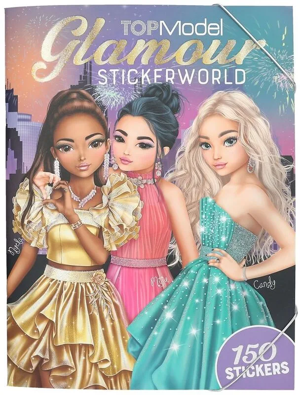 Top Model Μπλοκ Με Αυτοκόλλητα-Glamour Stickerworld (D13232)