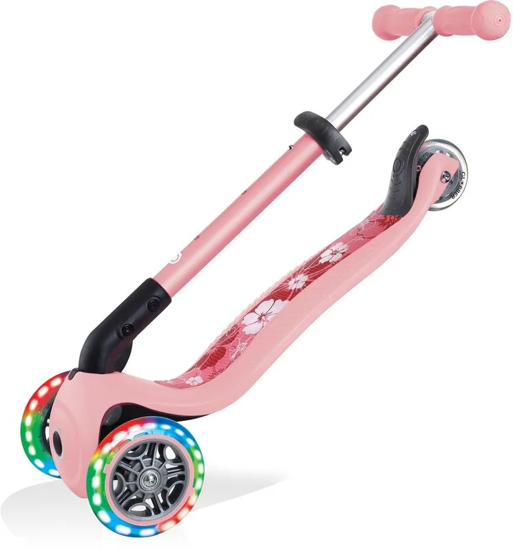 Globber Scooter Junior Foldable Fantasy Lights Flowers Pastel Pink (433-210) - φωτογραφία 6