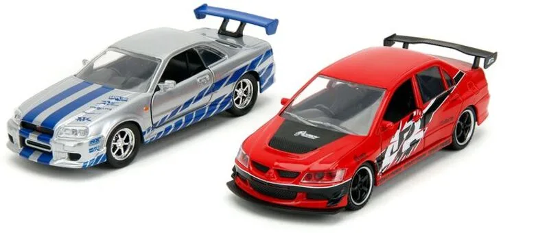 Jada Fast & Furious Legacy Όχημα Mitsubishi & Nissan 1:32 2Τμχ (253202019)