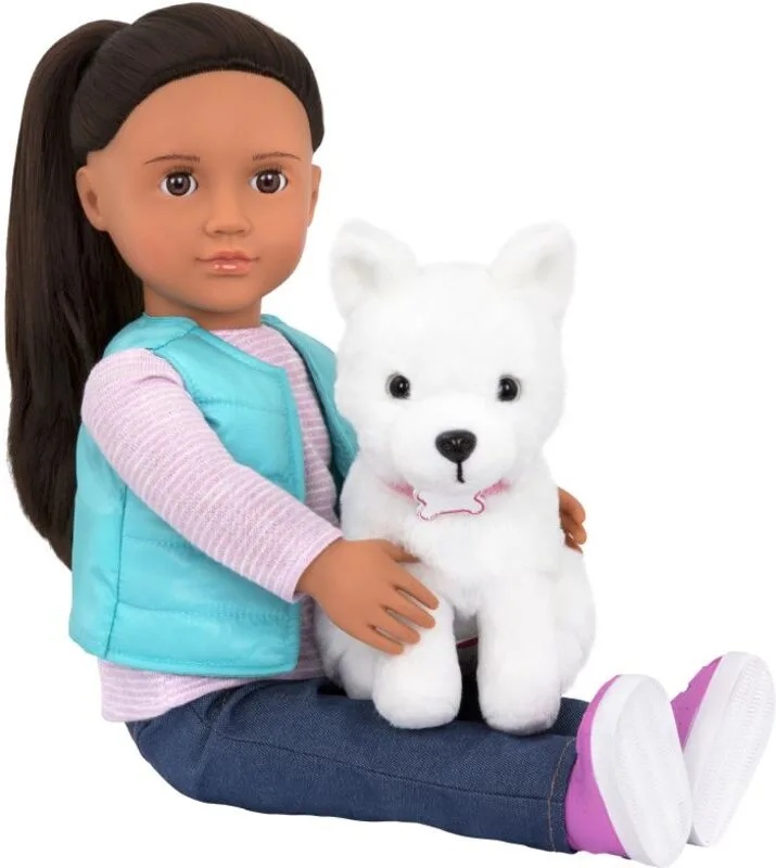 Our Generation Κούκλα Cassie With Pet Dog (BD31243Z) - φωτογραφία 4