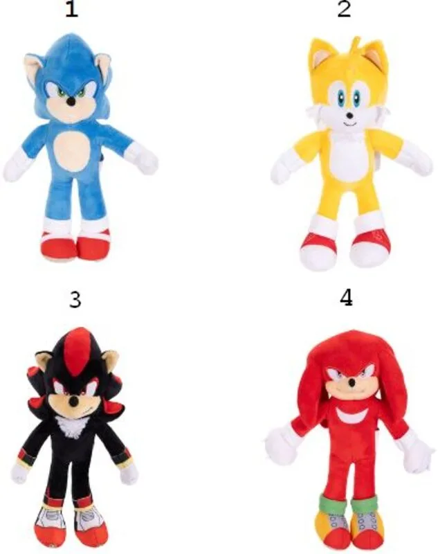 Jakks Pacific Sonic 3 Movie Λούτρινο Basic 9''-4 Σχέδια (424674) - φωτογραφία 2