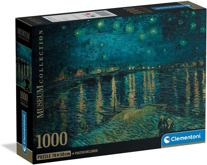 Clementoni Παζλ 1000 Museum Van Gogh:Starry Night Over Rhone (1260-37095)