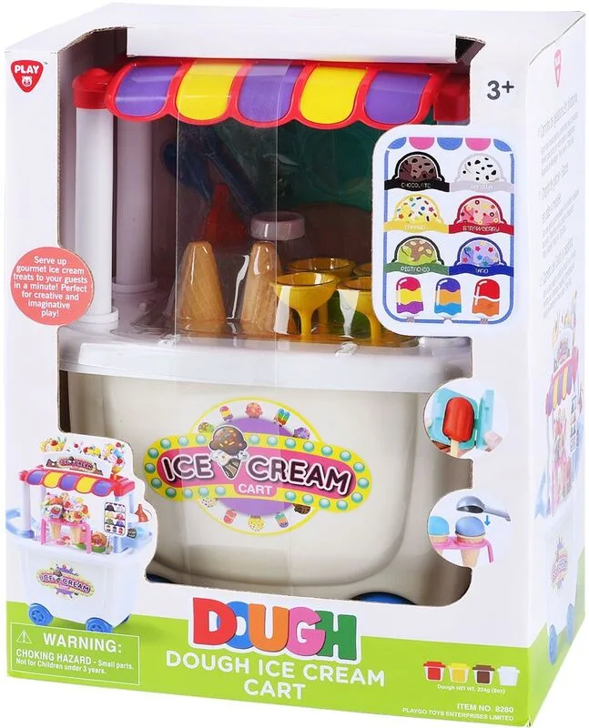 Playgo Πλαστοζυμαράκια Dough Ice Cream Cart (8280)
