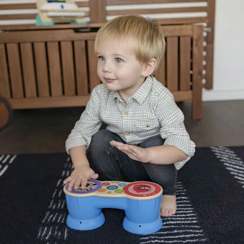 Hape Kids II Ξύλινο Magic Touch Drum Upbeat Tunes (800898) - φωτογραφία 5