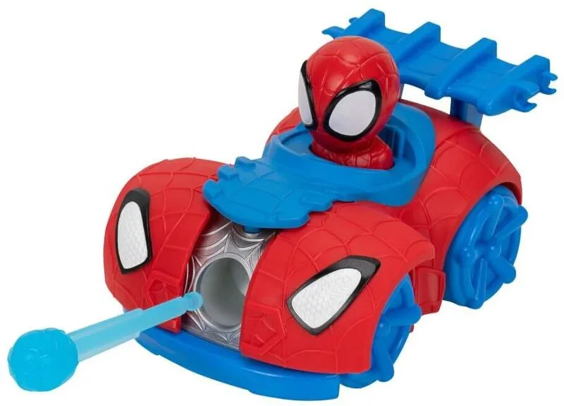 Spidey Όχημα Με Φιγούρα & Εκτοξευτή Ιστού 12cm-3 Σχέδια (JWS00287)