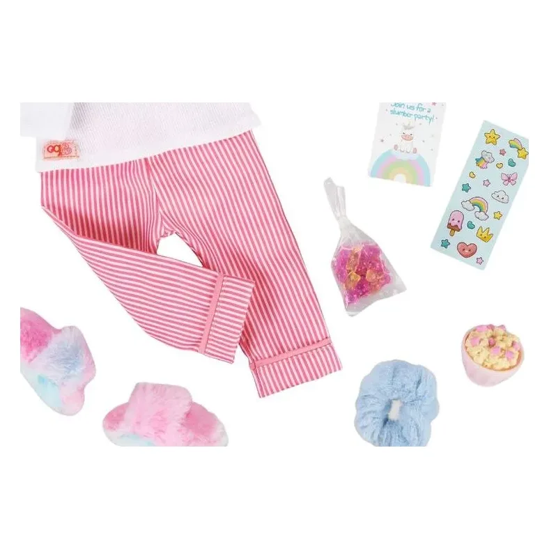 Our Generation Ενδυμασία Deluxe Pijama With Rainbow Pillow (BD30572Z)