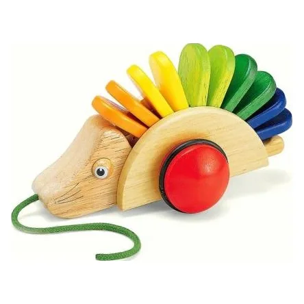 Pin Toys Τρεχαλίτσα τραβηχτή σκαντζόχοιρος