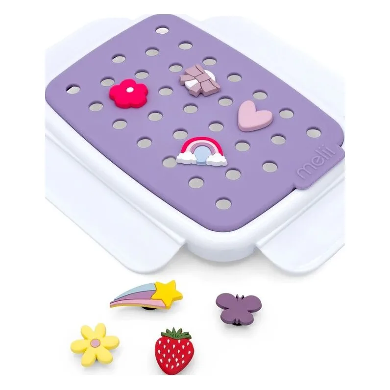Melii Φαγητοδοχείο Bento Με Charms 880ml Purple (MEL27630) - φωτογραφία 2