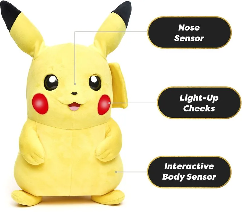 Wow διαδραστικό λούτρινο Pokemon Pikachu Real FX 40 εκ. (POK-1001) - φωτογραφία 6