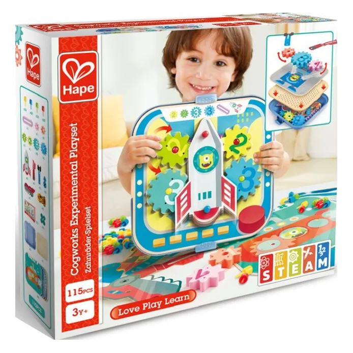 Hape Early Explorer Ξύλινο Σετ Cogworks Experimental (E1065A) - φωτογραφία 2