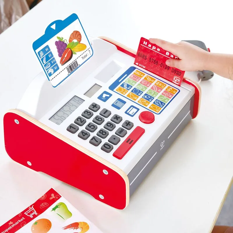 Hape Early Explorer Ξύλινη Ταμειακή Μηχανή Beep N Buy (E3184A) - φωτογραφία 3