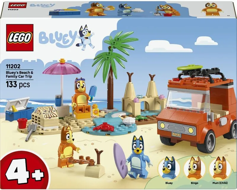 LEGO® Bluey's Beach & Family Car Trip (11202)