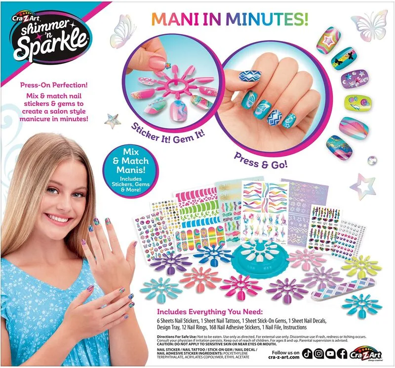 Cra-Z-Art Shimmer'N Sparkle Trendy Tips Nail Expressions (65610) - φωτογραφία 7