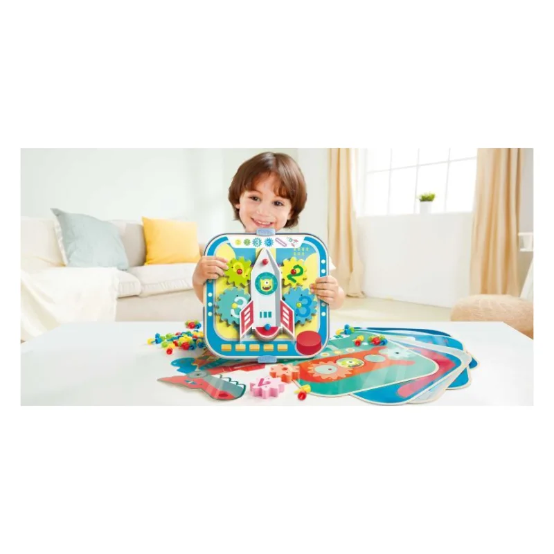 Hape Early Explorer Ξύλινο Σετ Cogworks Experimental (E1065A) - φωτογραφία 5